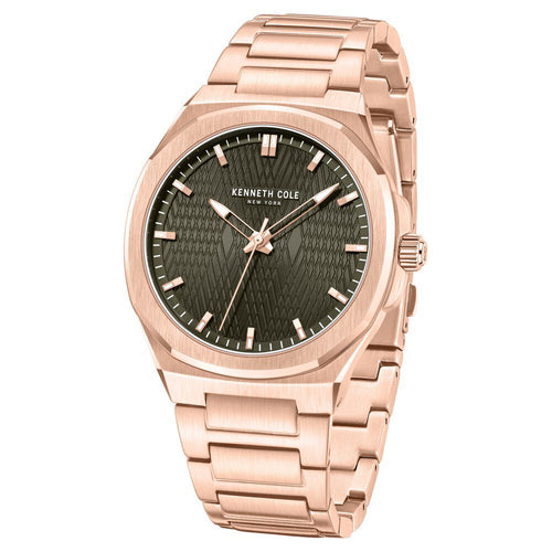 Kenneth Cole Quartz Analog Grey Dial Stainless Steel Strap Watch for Men-Ntkcwgg0047004mn