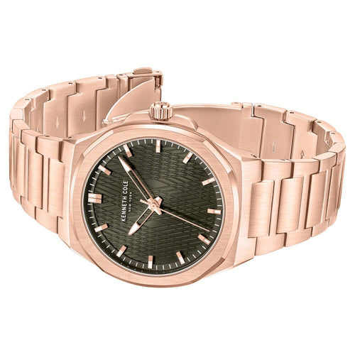 Kenneth Cole Quartz Analog Grey Dial Stainless Steel Strap Watch for Men-Ntkcwgg0047004mn