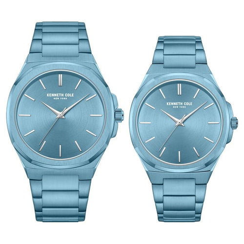 Kenneth Cole Kenneth Cole Quartz Analog Blue Dial With Blue Stainless Steel Strap Watch for Couple NTKCWGG0049302GLPA