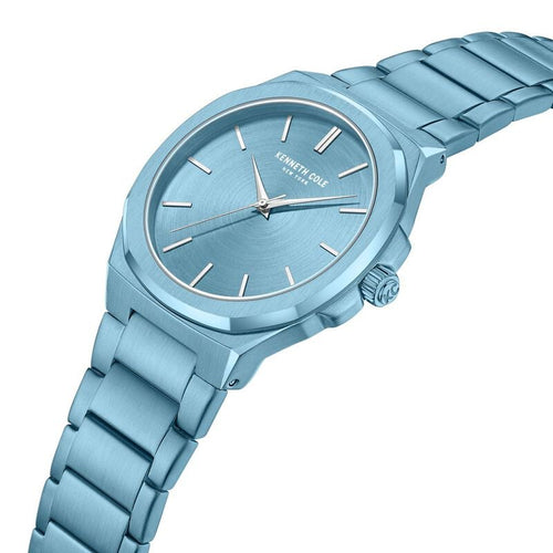 Kenneth Cole Kenneth Cole Quartz Analog Blue Dial With Blue Stainless Steel Strap Watch for Couple NTKCWGG0049302GLPA