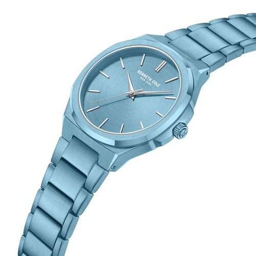 Kenneth Cole Kenneth Cole Quartz Analog Blue Dial With Blue Stainless Steel Strap Watch for Couple NTKCWGG0049302GLPA