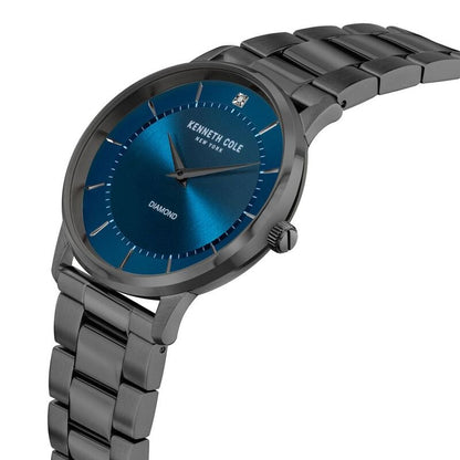 Kenneth Cole Quartz Analog Blue Dial Stainless Steel Strap Watch for Men NTKCWGG2106303MN