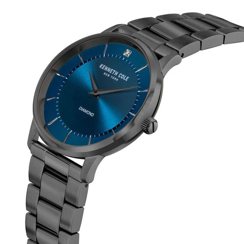 Kenneth Cole Quartz Analog Blue Dial Stainless Steel Strap Watch for Men NTKCWGG2106303MN
