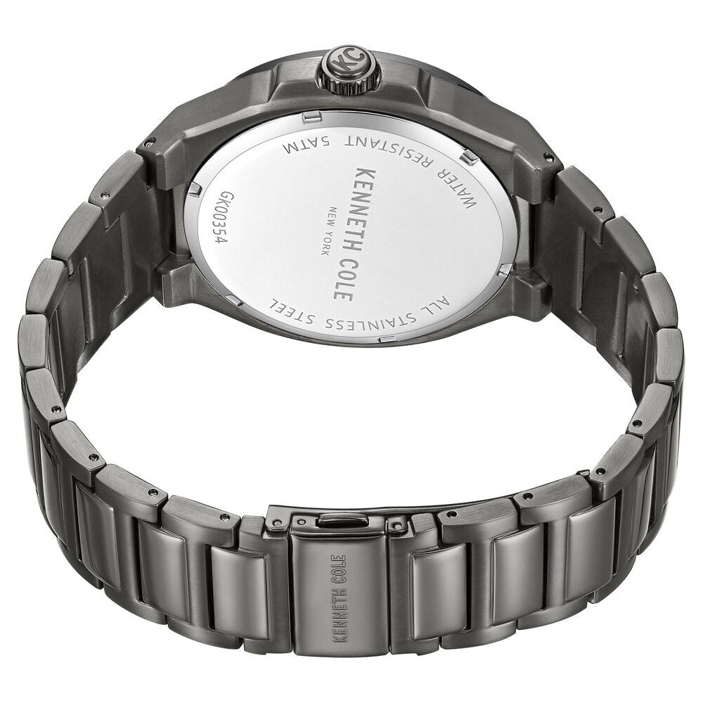 Kenneth Cole Quartz Multifunction Brown Dial Stainless Steel Strap Watch for Men-Ntkcwgk0035404mn
