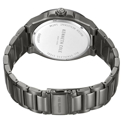 Kenneth Cole Quartz Multifunction Brown Dial Stainless Steel Strap Watch for Men-Ntkcwgk0035404mn