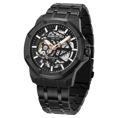 Kenneth Cole Black Dial Automatic Watch for Men NTKCWGY2232904MNW