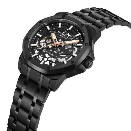 Kenneth Cole Black Dial Automatic Watch for Men NTKCWGY2232904MNW