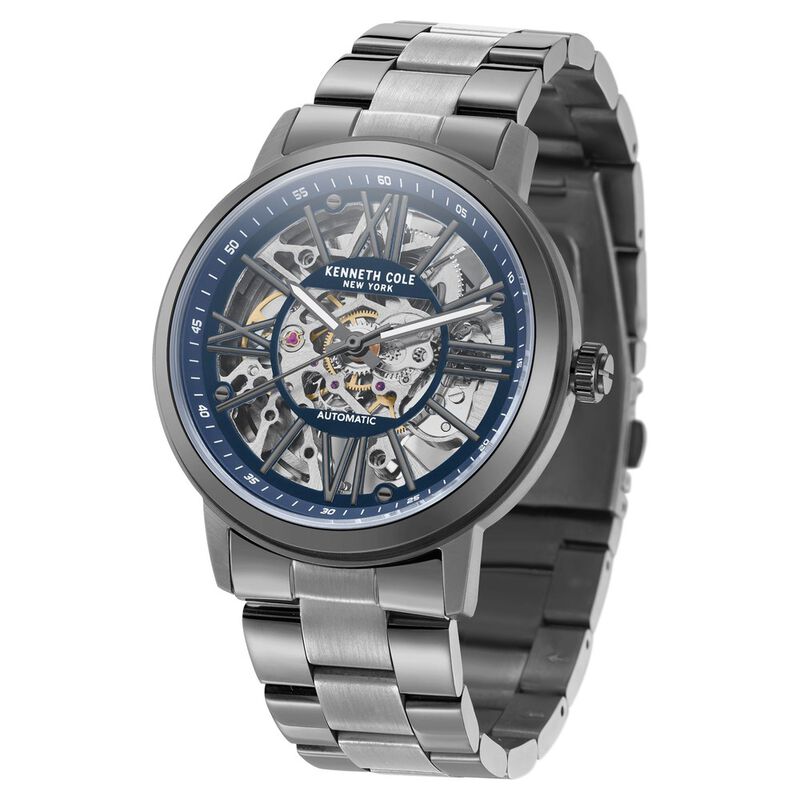 Kenneth Cole Blue Dial Automatic Watch for Men NTKCWGY2233203MNW