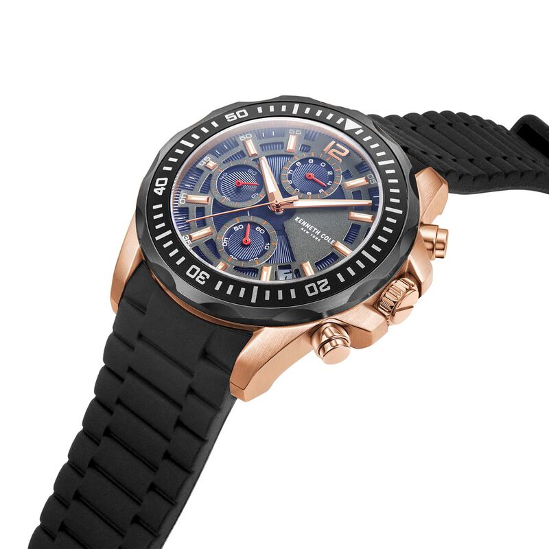 Kenneth Cole Chronograph Blue Dial Watch for Men NEKCWGQ2222204MN