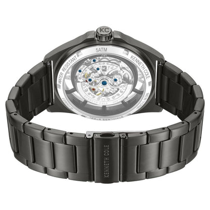 Kenneth Cole Automatic With Self Winding Automatic With Self Winding Green Dial Stainless Steel Strap Watch For Men KCWGY0065103MNW