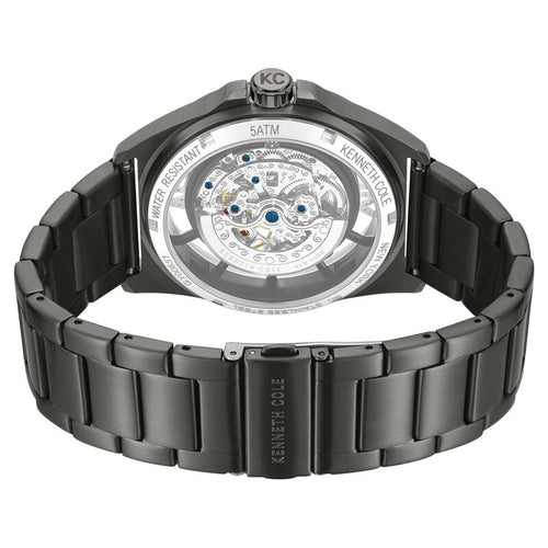 Kenneth Cole Automatic With Self Winding Automatic With Self Winding Green Dial Stainless Steel Strap Watch For Men KCWGY0065103MNW