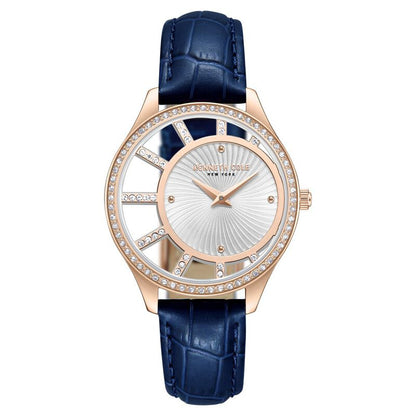 Kenneth Cole Quartz Analog Silver Dial Leather Strap Watch For Women NTKCWLA0061601LD
