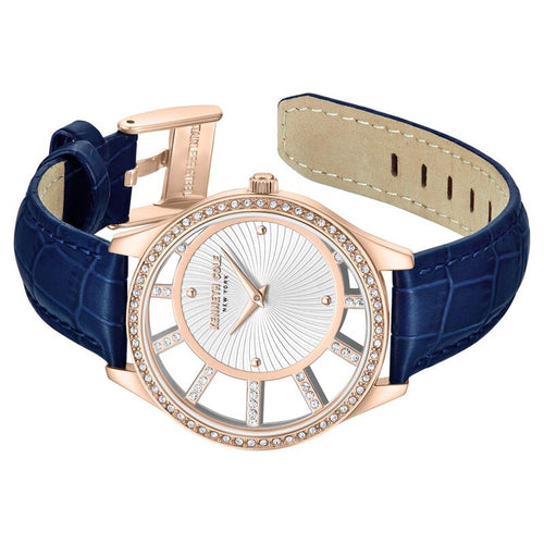 Kenneth Cole Quartz Analog Silver Dial Leather Strap Watch For Women NTKCWLA0061601LD
