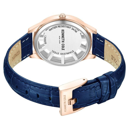 Kenneth Cole Quartz Analog Silver Dial Leather Strap Watch For Women NTKCWLA0061601LD
