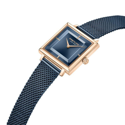 Kenneth Cole Quartz Analog Blue dial Metal Strap Watch for Women NTKCWLG0026504LD