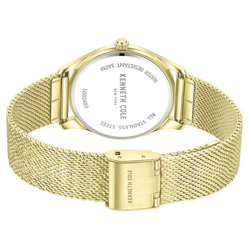 Kenneth Cole Quartz Analog Mother of Pearl Dial Stainless Steel Strap Watch for Women KCWLG0048303LD