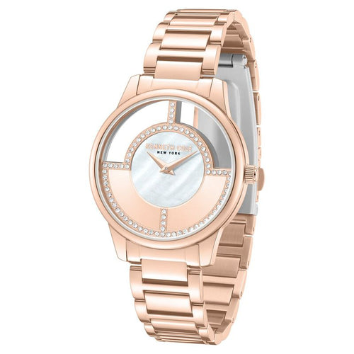 Kenneth Cole Quartz Analog Mother of Pearl Dial Stainless Steel Strap Watch For Women NTKCWLG0061501LD