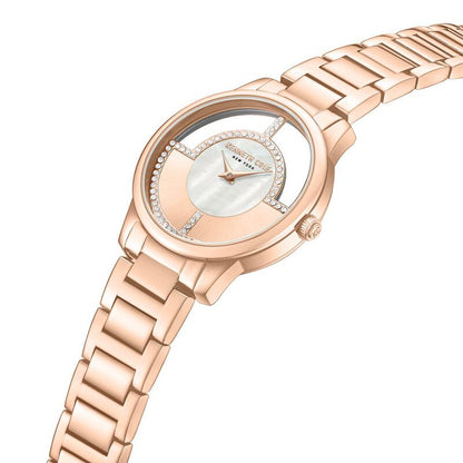 Kenneth Cole Quartz Analog Mother of Pearl Dial Stainless Steel Strap Watch For Women NTKCWLG0061501LD