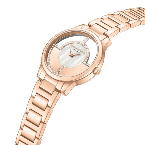Kenneth Cole Quartz Analog Mother of Pearl Dial Stainless Steel Strap Watch For Women NTKCWLG0061501LD