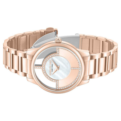 Kenneth Cole Quartz Analog Mother of Pearl Dial Stainless Steel Strap Watch For Women NTKCWLG0061501LD