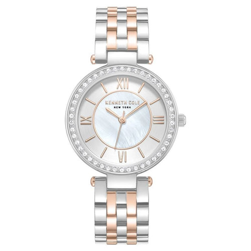Kenneth Cole Quartz Analog Silver Dial Stainless Steel Strap Watch For Women NTKCWLG0062203LD