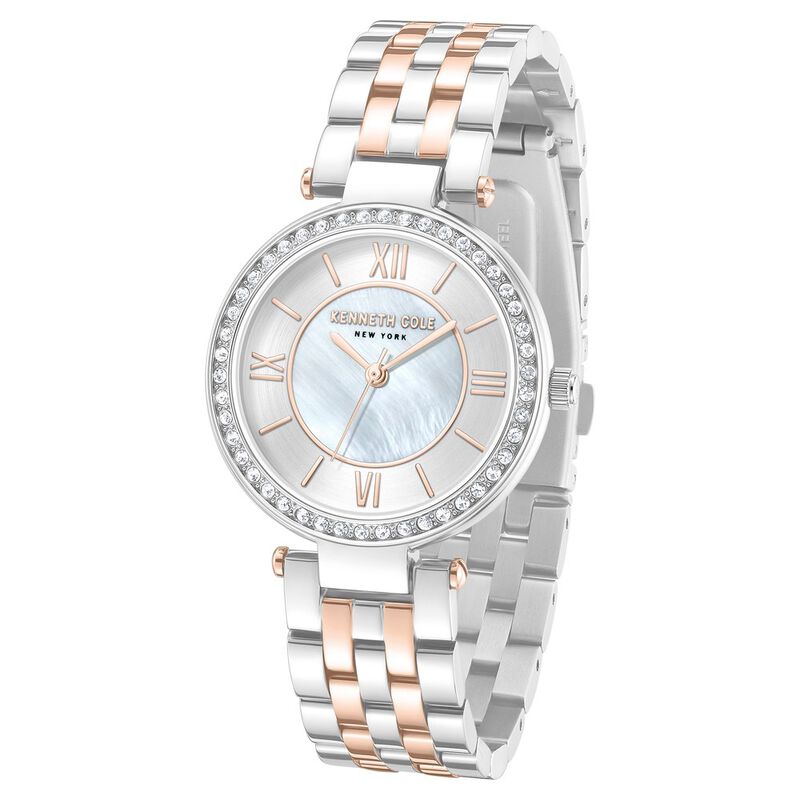 Kenneth Cole Quartz Analog Silver Dial Stainless Steel Strap Watch For Women NTKCWLG0062203LD