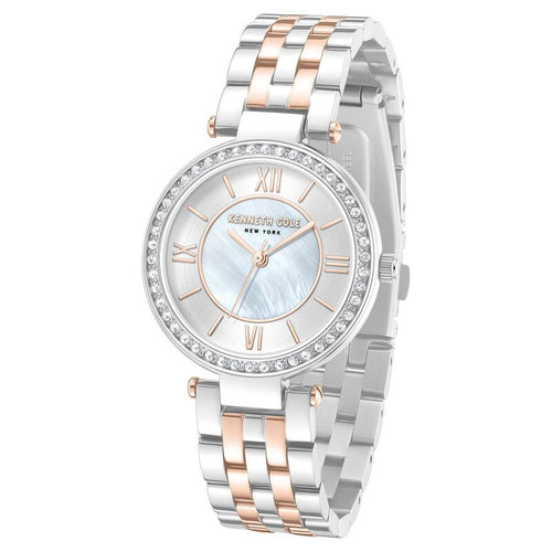 Kenneth Cole Quartz Analog Silver Dial Stainless Steel Strap Watch For Women NTKCWLG0062203LD