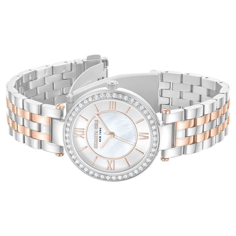 Kenneth Cole Quartz Analog Silver Dial Stainless Steel Strap Watch For Women NTKCWLG0062203LD