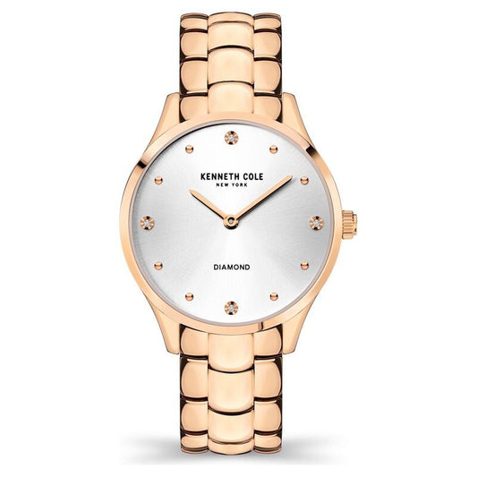 Kenneth Cole Quartz Analog White Dial Stainless Steel Strap Watch for Women KCWLG2125901LD