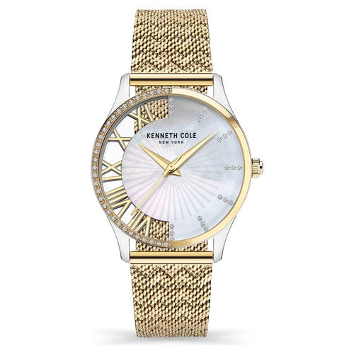 Kenneth Cole Quartz Analog Mother Of Pearl Dial Stainless Steel Strap Watch for Women NEKCWLG2126103LD