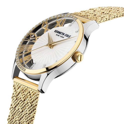 Kenneth Cole Quartz Analog Mother Of Pearl Dial Stainless Steel Strap Watch for Women NEKCWLG2126103LD