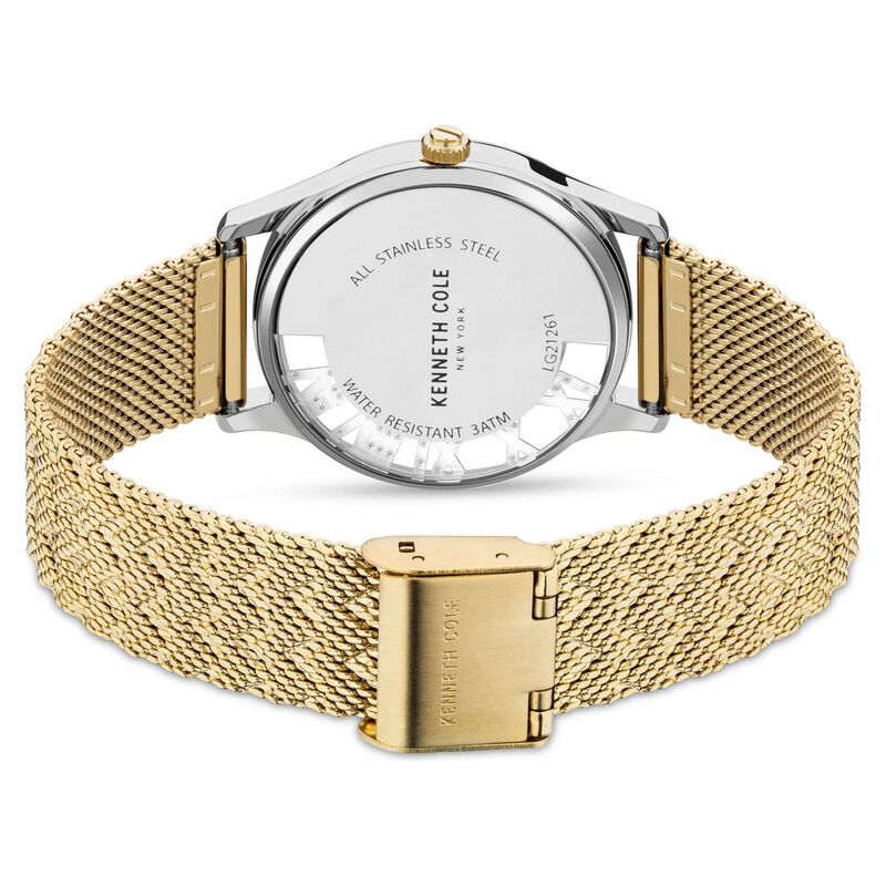 Kenneth Cole Quartz Analog Mother Of Pearl Dial Stainless Steel Strap Watch for Women NEKCWLG2126103LD