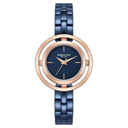 Kenneth Cole Quartz Analog Blue Dial Stainless Steel Strap Watch for Women NTKCWLG2237103LD