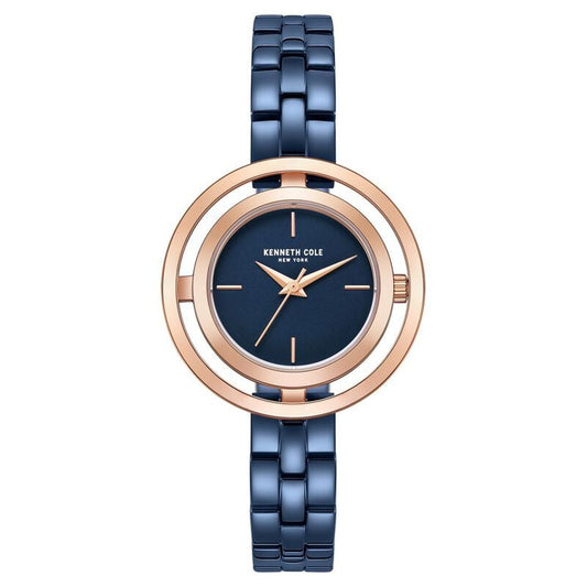 Kenneth Cole Quartz Analog Blue Dial Stainless Steel Strap Watch for Women NTKCWLG2237103LD