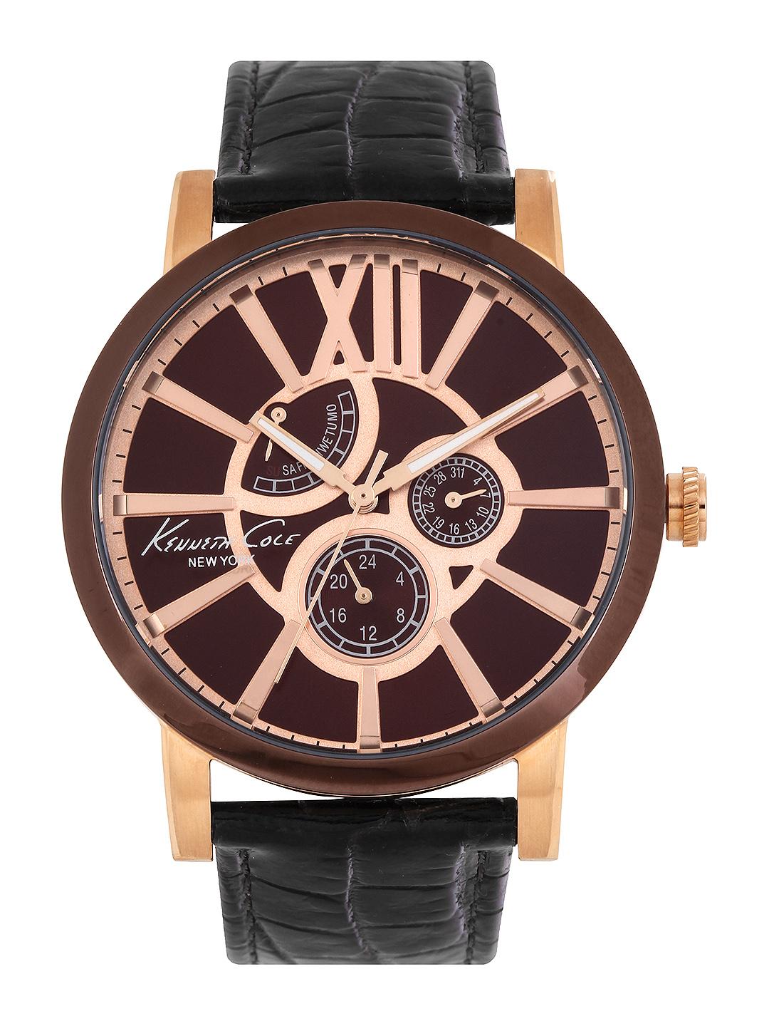 Kenneth Cole Men Brown Dial Watch IKC1981