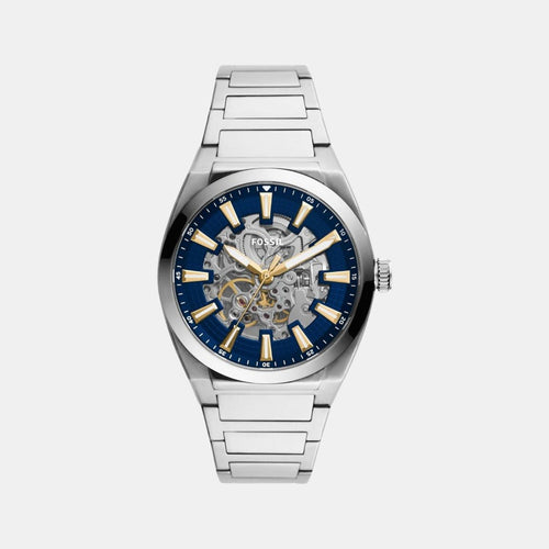 Everett Men Automatic Blue Dial Analog Stainless Steel Watch ME3220