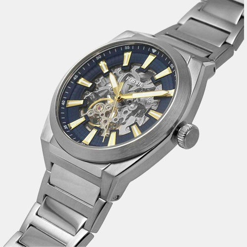 Everett Men Automatic Blue Dial Analog Stainless Steel Watch ME3220