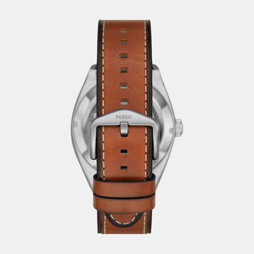 Everett Men Automatic Green Dial Analog Leather Watch ME3261