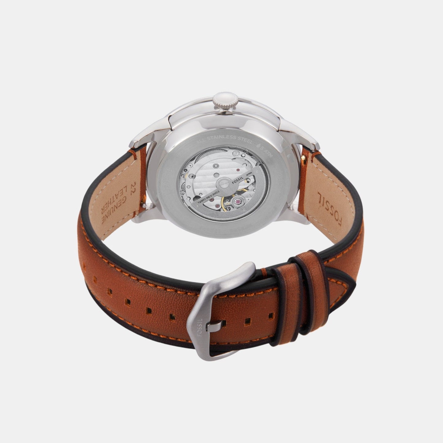 Townsman Men Automatic Green Dial Multi-Function Leather Watch ME3265