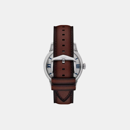 Men Mechanical Transparent Dial Analog Leather Watch ME3267