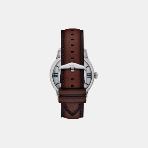 Men Mechanical Transparent Dial Analog Leather Watch ME3267
