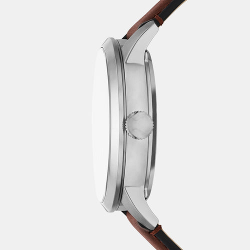 Men Mechanical Transparent Dial Analog Leather Watch ME3267