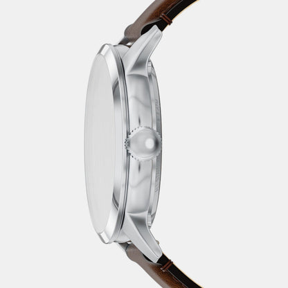 Townsman Men Automatic Silver Dial Analog Leather Watch ME3270