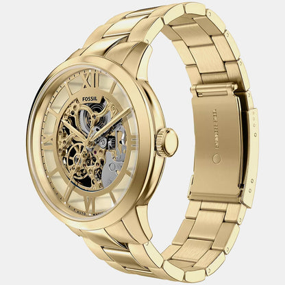 Men Automatic Gold Dial Analog Stainless Steel Watch ME3280