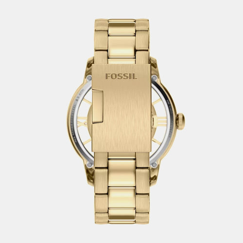 Men Automatic Gold Dial Analog Stainless Steel Watch ME3280