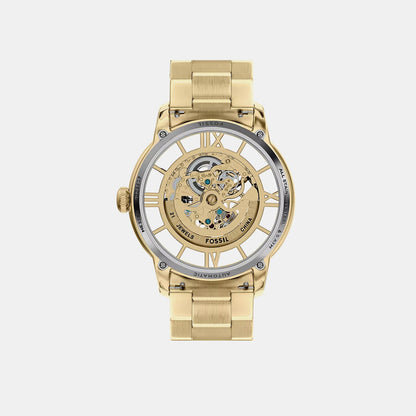 Men Automatic Gold Dial Analog Stainless Steel Watch ME3280