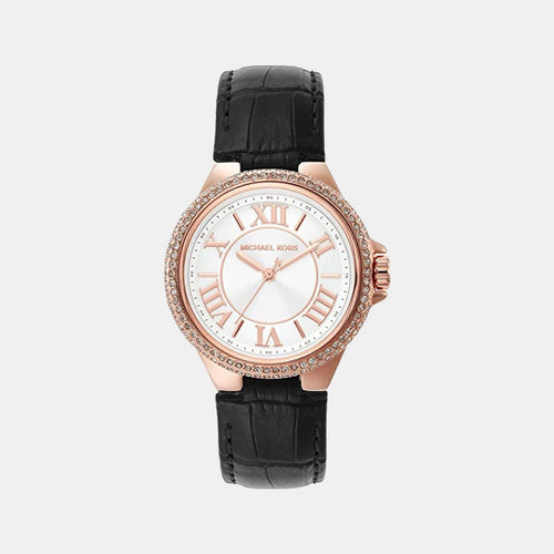 Camille Women Quartz White Dial Analog Leather Watch MK2962