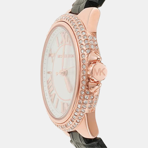 Camille Women Quartz White Dial Analog Leather Watch MK2962