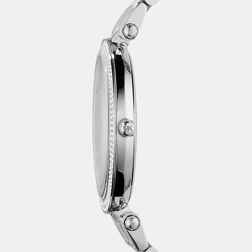Women Quartz Silver Dial Analog Stainless Steel Watch MK3190I