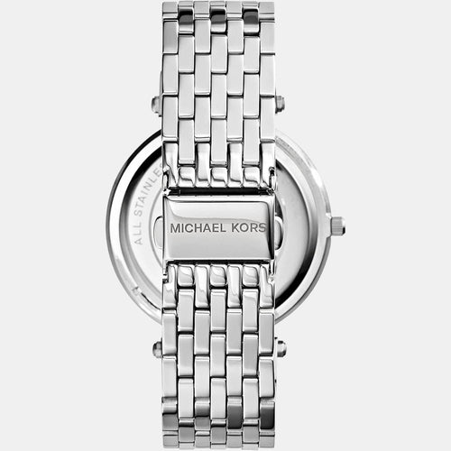 Women Quartz Silver Dial Analog Stainless Steel Watch MK3190I